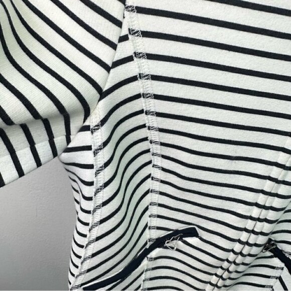Zara Small Striped Peplum Nautical Jacket Size Small - Picture 3 of 7